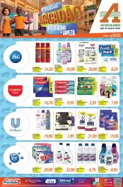 Folheto Atacadão Página 1: Tixan - lava roupas em pó €20,90, Colgate - creme dental tripla ação €9,50