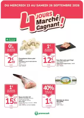 Promocash (valable jusqu'au 26-09)