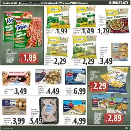 Volantino Paghi Poco Pagina 13: Platessa Impanata Findus €4,99, Broccoli a Rosette OROGEL €1,49