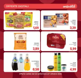 Volantino Eté Pagina 30: Callipo tonno all'olio di oliva €5,99, Tre Marie Fagottino Cioccolato €3,89