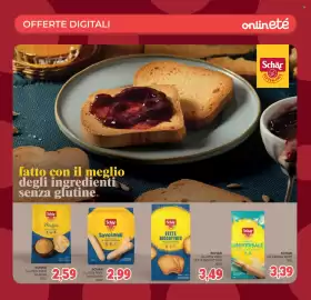 Volantino Eté Pagina 33: Schar Savoiardi €2,99, Schar fette biscottate €3,49