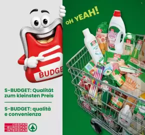 Volantino Interspar | S-Budget Pagina 8: S BUDGE S-BUDGET: Qualität zum kleinsten Preis S-BUDGET: qualità e convenienza