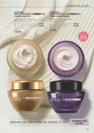 Catálogo AVON Página 117: Ultimate Crema de Dia Ultimate SPF 30 €18,99, Platinum crema de día €17,49