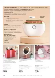 Catálogo AVON Página 140: Neceser amara €19,99, ESPEJO LED OVALADO €27,19