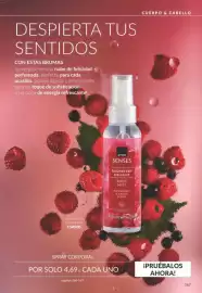 Catálogo AVON Página 167: Avon senses raspberry delight body mist €4,69