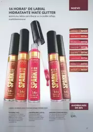 Catálogo AVON Página 17: Avon power stay high voltage spark liquid lip colour €9,99