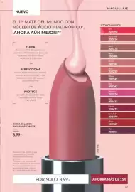 Catálogo AVON Página 25: Barra de labios Hydramatic Matte €8,99