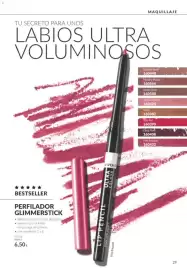 Catálogo AVON Página 29: Avon perfilador glimmerstick €6,50