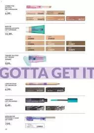 Catálogo AVON Página 58: Get concealed corrector en stick €6,99, Get máscara get volumised €8,49