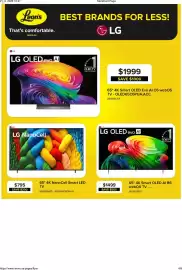 Leon's flyer week 38 Page 4: LG 65" 4K NanoCell Smart LED TV €795,00, LG 65" 4K Smart OLED AI B6 webOS TV €1.499,00