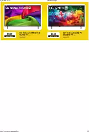 Leon's flyer week 38 Page 6: LG 65" 4K Smart QNED AI QNED75 TV €749,00, LG 65" 4K Smart NANO UHD NU700 TV €599,00