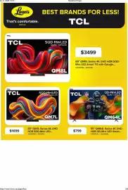 Leon's flyer week 38 Page 8: Tcl 55" QM64L Series 4K UHD HDR QD-Mini LED Smart... €799,00