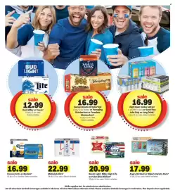 Meijer weekly ad week 39 Page 20: Busch Light, Miller High Life or Pabst Blue Ribbon €20,99, Michelob Ultra €22,99