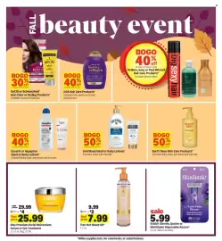 Meijer weekly ad week 39 Page 31: Burt's Bees Skin Care Products, Eucerin or Aquaphor Hand or Body Lotions