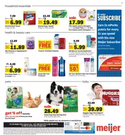 Meijer weekly ad week 39 Page 4: Bounty Paper Towels €19,49, Head & Shoulders Classic Clean
