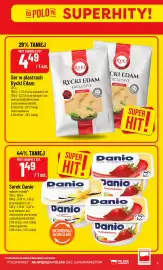Polomarket gazetka tydzień 39 Strona 3: Ser w plastrach Rycki Edam €4,49, Serek Danio waniliowy €1,49