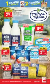 Polomarket gazetka tydzień 39 Strona 43: Twarożek naturalny Grani Mleczna Polana €2,29, Ayran Mleczna Polana €2,79
