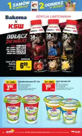 Polomarket gazetka tydzień 39 Strona 44: Śmietanka luksusowa Zott 30% €3,99, Jogurt pitny Bakoma truskawka-malina €6,99