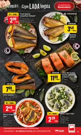 Polomarket gazetka tydzień 39 Strona 49: Nototenia wędzona €3,49, Łosoś filet ze skórą kawałki wędzone na gorąco €11,99