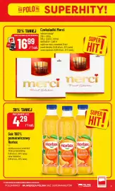 Polomarket gazetka tydzień 39 Strona 5: Czekoladki Merci €16,99, Sok pomarańczowy Hortex 100% €4,29