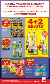 Polomarket gazetka tydzień 39 Strona 63: Piwo Peroni Nastro Azzurro €4,74, Chipsy Crunchips zielona cebulka €5,93