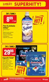 Polomarket gazetka tydzień 39 Strona 8: Kapsułki do zmywarki Finish €29,99, Płyn do płukania Softlan €8,99