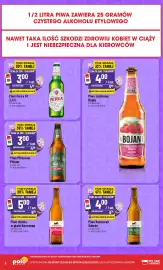 Polomarket gazetka tydzień 39 Strona 8: Piwo malinowe Bojan €4,00, Piwo Kormoran Świeże €4,00