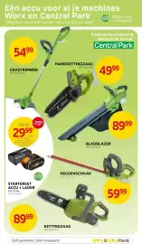 Brico folder Pagina 10: Eén accu voor al je machines Worx en Central Park Machines verkocht zonder accu en zonder lader ECO