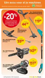 Brico folder Pagina 13: Bladblazer powerjet p4a €151,20, Kettingzaag €143,20