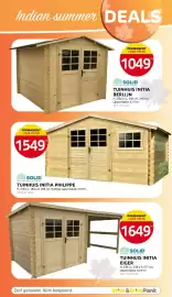 Brico folder Pagina 21: Tuinhuis initia philippe €1.549,00, Tuinhuis initia berlijn €1.049,00