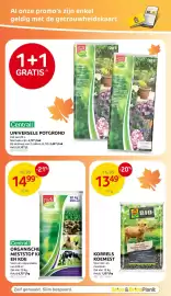 Brico folder Pagina 32: Universele potgrond €4,80, Korrels koemest €13,49