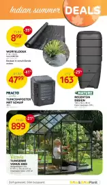 Brico folder Pagina 37: Worteldoek €8,99, Tuincomposter met schuif €47,99