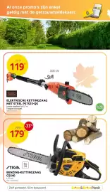 Brico folder Pagina 8: Elektrische kettingzaag met steel ps7525-qs €119,00, Benzine-kettingzaag cs540 €179,00