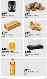Biltema reklamblad Sida 12: Tändved €47,90, Bras-/grilltändare €39,90