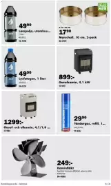Biltema reklamblad Sida 13: Gasolkamin, 4,1 kW €899,00, Lampolja, utomhus... €49,90