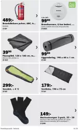 Biltema reklamblad Sida 14: Liggunderlag €99,90, Fleecepläd €39,90