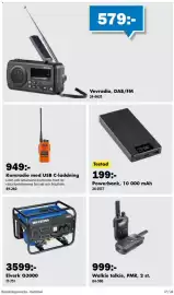 Biltema reklamblad Sida 17: Molex komradio med usb c-laddning €949,00, Testad Powerbank €199,00
