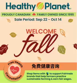 Healthy Planet flyer Page 1