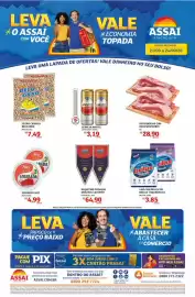Encarte Assaí Atacadista Página 1: Carioca - feijao €7,49, Masterboi - peito bovino com osso €28,90