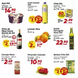 Tabloide Dia Página 4: Quinta do cais - vinho de mesa suave €17,90, De - laranja-pera €1,99