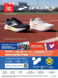 Catalogue Intersport page 10: 99€99 -25% 74.€€ .99 CHAUSSURES DE RUNNING ANTHEM 8 BROOKS ay BROOKS BROOKS 1. CHAUSSURES DE