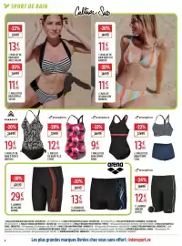 Catalogue Intersport page 8: Energetics MAILLOT DE BAIN FEMME ERINE €9,99, Arena Jammer de piscine homme €29,99