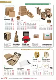 Catalogue Retif page 22: Décobal Boîte de chips €22,99, Rouleau de papier alvéolaire nid d'abeille €41,99