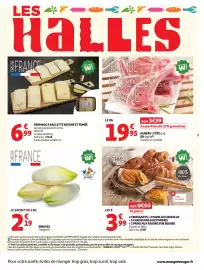 Catalogue Auchan Supermarché page 3: FROMAGE À RACLETTE NATURE ET FUMÉE €6,99, AGNEAU : CÔTE €19,95
