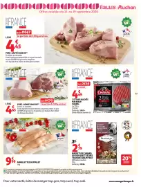 Catalogue Auchan Supermarché page 11: CHARAL 2 Steaks Hachés €4,69, Delpeyrat Magrets de canard du sud-ouest séchés €2,79