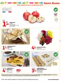 Catalogue Auchan Supermarché page 13: PAVÉ AUX FRUITS ET NOISETTES €1,75, BOUQUET DE 18 ROSES €4,99