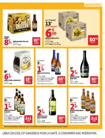 Catalogue Auchan Supermarché page 17: Tripel Karmeliet €4,25, HOUTHAKKER BIÈRE PALE ALE €2,76