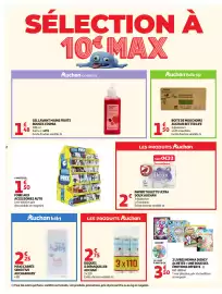 Catalogue Auchan Supermarché page 2: Auchan Papier Toilette Ultra Doux €2,00, Auchan Disques à démaquiller €2,75