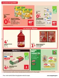 Catalogue Auchan Supermarché page 22: Auchan Huile pour friture €4,00, Auchan Double concentré de tomates €1,30