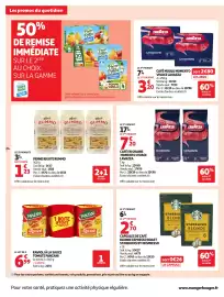 Catalogue Auchan Supermarché page 24: PANZANI RAVIOLI À LA SAUCE TOMATE €6,99, LAVAZZA CAFÉ MOULU MOMENTO VIVACE €3,20